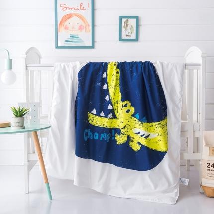 香夫 新款60S加密贡缎儿童大版花可拆洗纯蚕丝被 鳄鱼先生