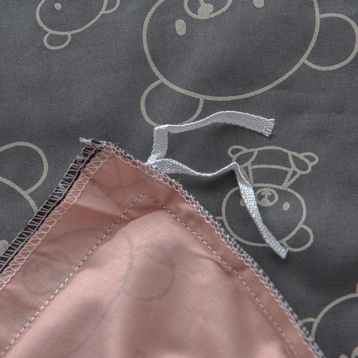 91家纺网 家纺一手货源 找家纺 香夫 2021新款60印花可拆洗纯蚕丝被 幸福小熊