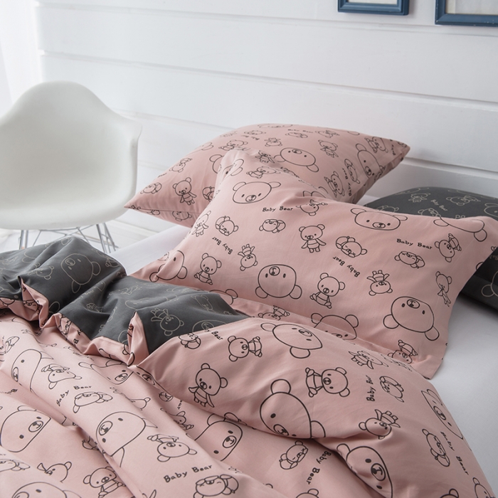 91家纺网 家纺一手货源 找家纺 香夫 2021新款60印花可拆洗纯蚕丝被 幸福小熊