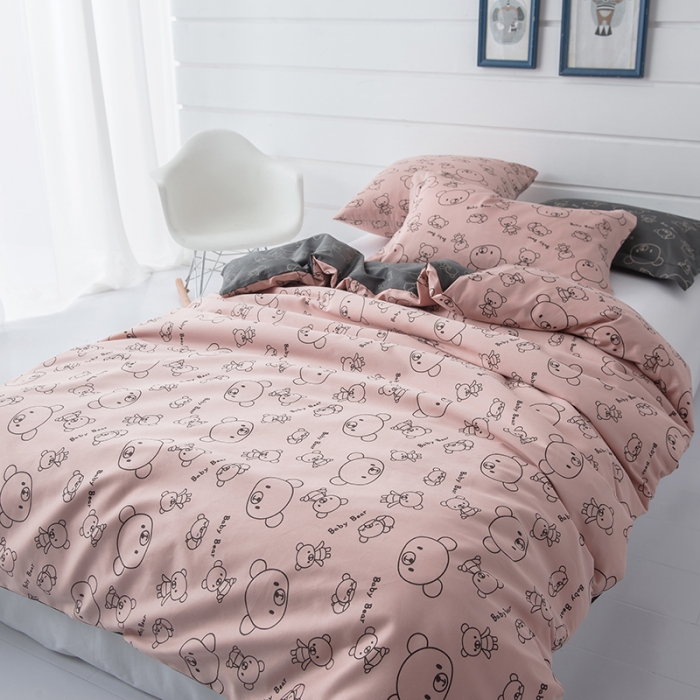 91家纺网 家纺一手货源 找家纺 香夫 2021新款60印花可拆洗纯蚕丝被 幸福小熊