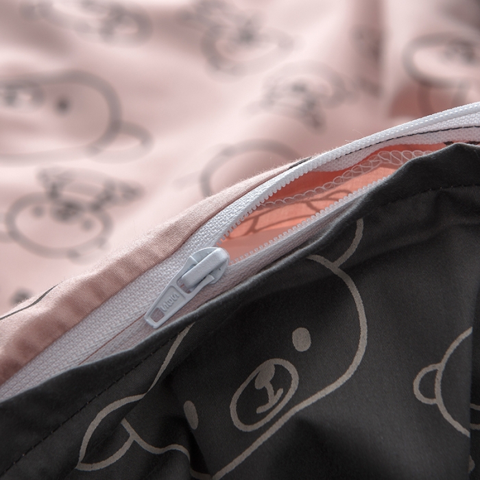 91家纺网 家纺一手货源 找家纺 香夫 2021新款60印花可拆洗纯蚕丝被 幸福小熊