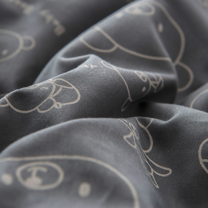 91家纺网 家纺一手货源 找家纺 香夫 2021新款60印花可拆洗纯蚕丝被 幸福小熊