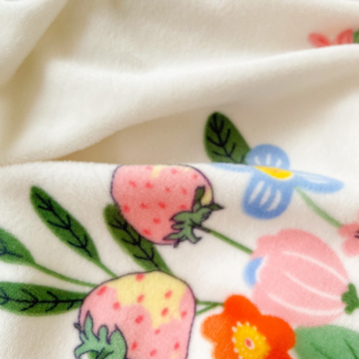 91家纺网 家纺一手货源 找家纺 慕尚 2022新款田园花卉类牛奶绒单被套 朵朵凝香