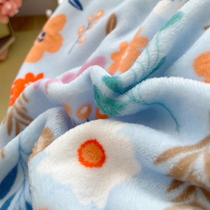 91家纺网 家纺一手货源 找家纺 慕尚 2022新款田园花卉类牛奶绒单被套 花间集