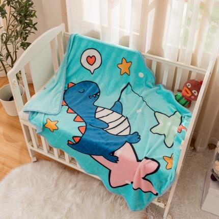 卡奥家纺 2021新款大版卡通毛毯儿童抱被盖毯 瞌睡龙