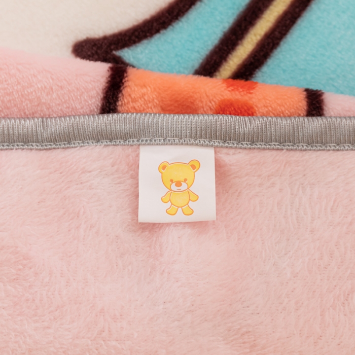 91家纺网 家纺一手货源 找家纺 卡奥家纺 2021新款大版卡通毛毯儿童抱被盖毯 萝卜兔