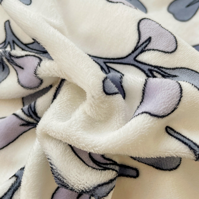 91家纺网 家纺一手货源 找家纺 慕尚 2022新款田园花卉类牛奶绒单被套 小花兔