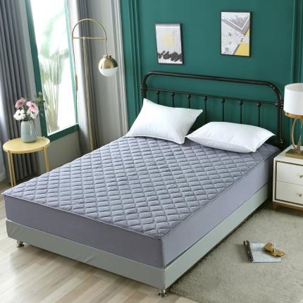 91家纺网 家纺一手货源 找家纺 （总） 2024新款抗菌防螨全棉色织水洗棉夹棉床笠床垫保护套