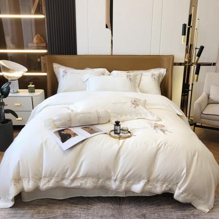 91家纺网 家纺一手货源 找家纺 （总）馨蕊家居秋冬新品100支澳棉四件套高定系列-美人鱼