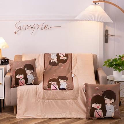 91家纺网 家纺一手货源 找家纺 （总）宝马家纺2022秋冬新品水晶绒数码印花抱枕被