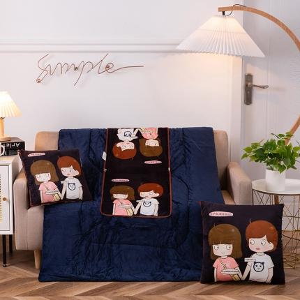 91家纺网 家纺一手货源 找家纺 （总）宝马家纺2022秋冬新品水晶绒数码印花抱枕被