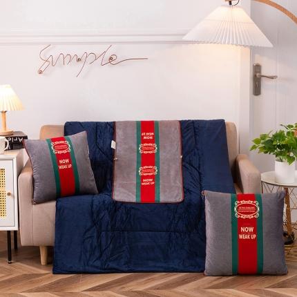 91家纺网 家纺一手货源 找家纺 宝马家纺2022秋冬新品水晶绒数码印花抱枕被 贵族气质