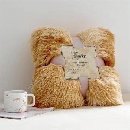 91家纺网 家纺一手货源 找家纺 （总）品尚嘉 水貂绒毛毯长毛绒法莱绒双层跨境外贸毯子-扎染系