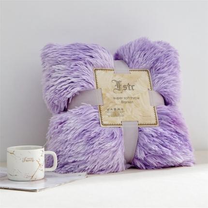 91家纺网 家纺一手货源 找家纺 （总）品尚嘉 水貂绒毛毯长毛绒法莱绒双层跨境外贸毯子-扎染系