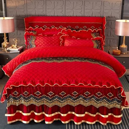 91家纺网 家纺一手货源 找家纺 （总）情恒2025新款皇朝盛世系列全夹棉四件套