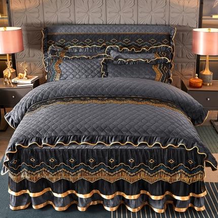 91家纺网 家纺一手货源 找家纺 （总）情恒2025新款皇朝盛世系列全夹棉四件套