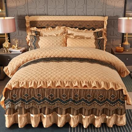 91家纺网 家纺一手货源 找家纺 （总）情恒2025新款皇朝盛世系列全夹棉四件套