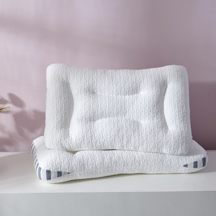 91家纺网 家纺一手货源 找家纺 （总）枕芯  新款spa针织棉按摩枕 护颈低枕枕头