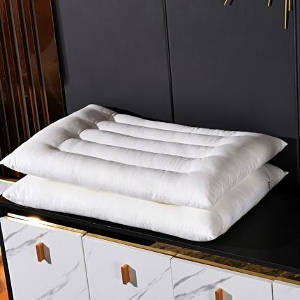 91家纺网 家纺一手货源 找家纺 （总）织布人 2021新款枕头全棉A类羽丝绒薄款低枕芯