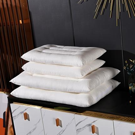 （总）织布人 2021新款枕头全棉A类羽丝绒薄款低枕芯