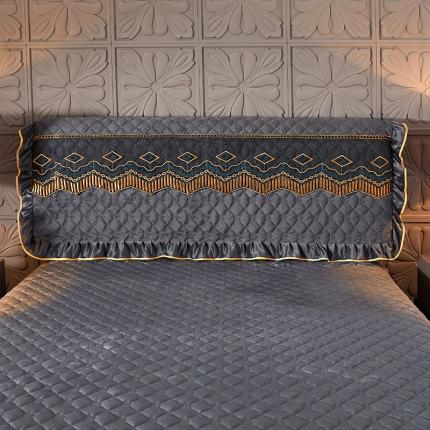 91家纺网 家纺一手货源 找家纺 （总）情恒2025新款皇朝盛世系列全夹棉单床头罩大靠背靠垫