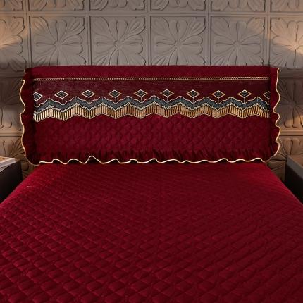 91家纺网 家纺一手货源 找家纺 （总）情恒2025新款皇朝盛世系列全夹棉单床头罩大靠背靠垫