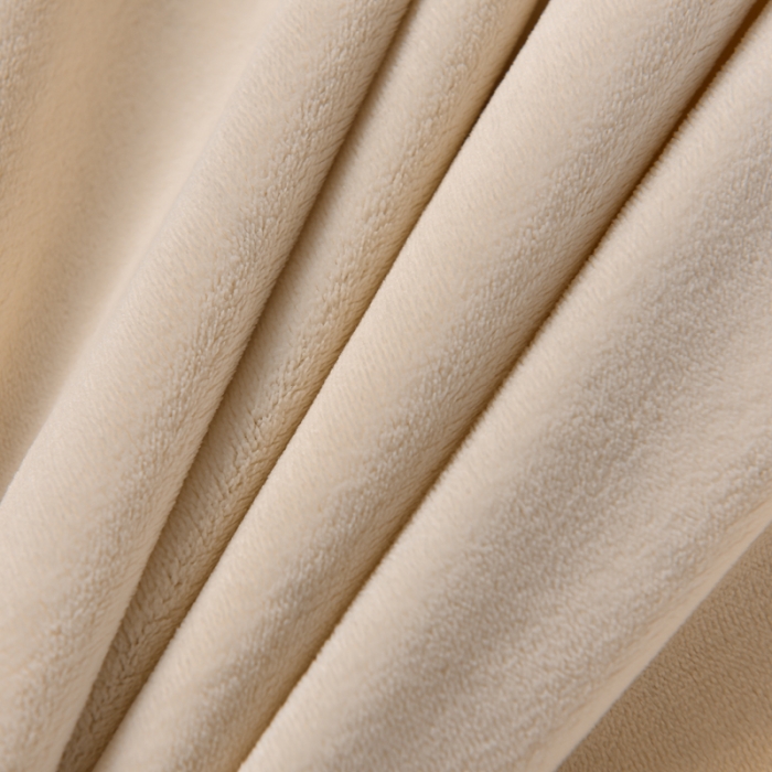 91家纺网 家纺一手货源 找家纺 简爱 2025新款高克重简单款牛奶绒刺绣四件套 羽毛-米黄