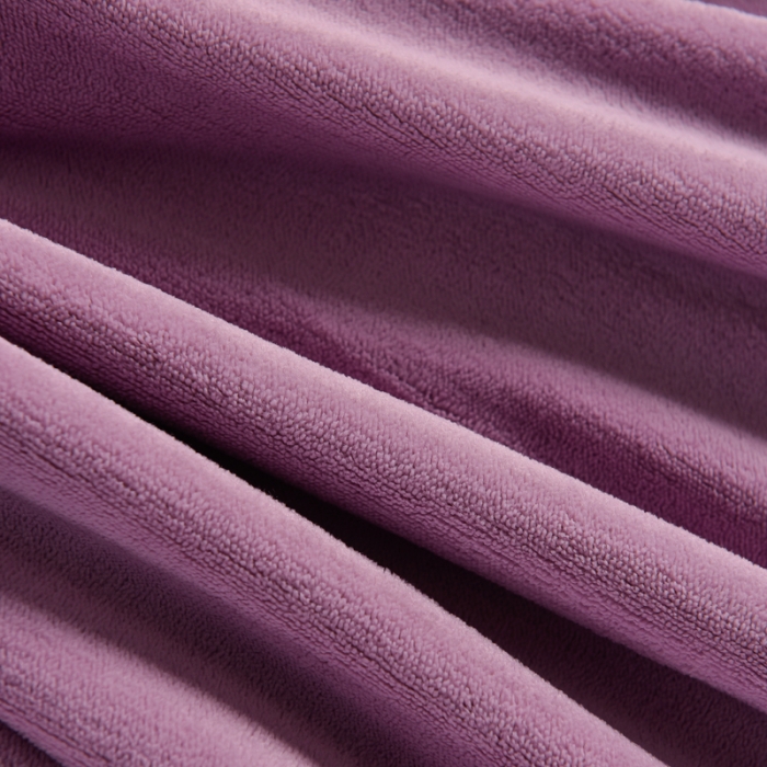 91家纺网 家纺一手货源 找家纺 简爱 2025新款高克重简单款牛奶绒刺绣四件套 羽毛-浅紫