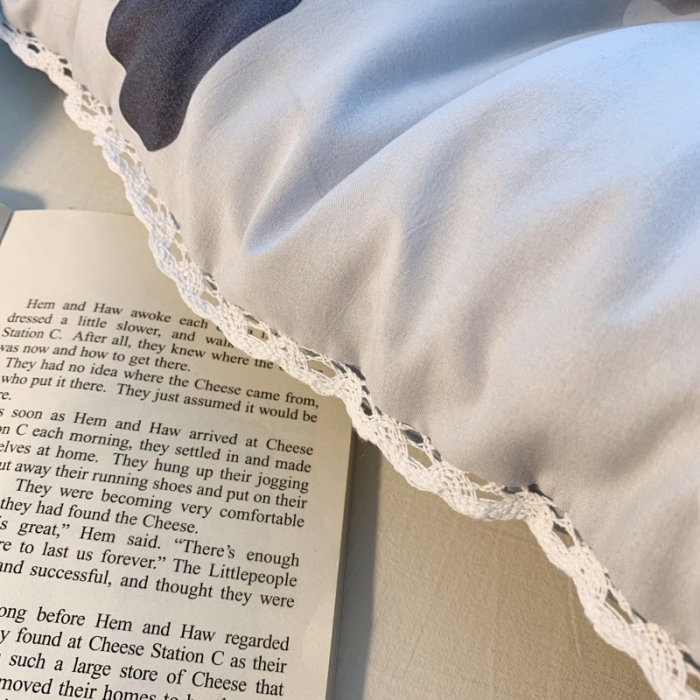 91家纺网 家纺一手货源 找家纺 （总）慕尚家纺 2022新款水洗棉小花边冬被-棚拍