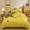 91家纺网 家纺一手货源 找家纺 爱洛家纺 2021新款保暖魔法绒四件套 黄色
