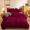 91家纺网 家纺一手货源 找家纺 爱洛家纺 2021新款保暖魔法绒四件套 酒红色