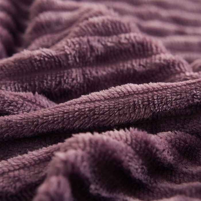 91家纺网 家纺一手货源 找家纺 爱洛家纺 2021新款保暖魔法绒四件套 藕粉色