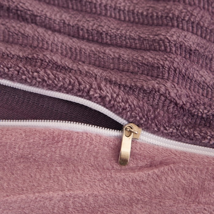 91家纺网 家纺一手货源 找家纺 爱洛家纺 2021新款保暖魔法绒四件套 藕粉色