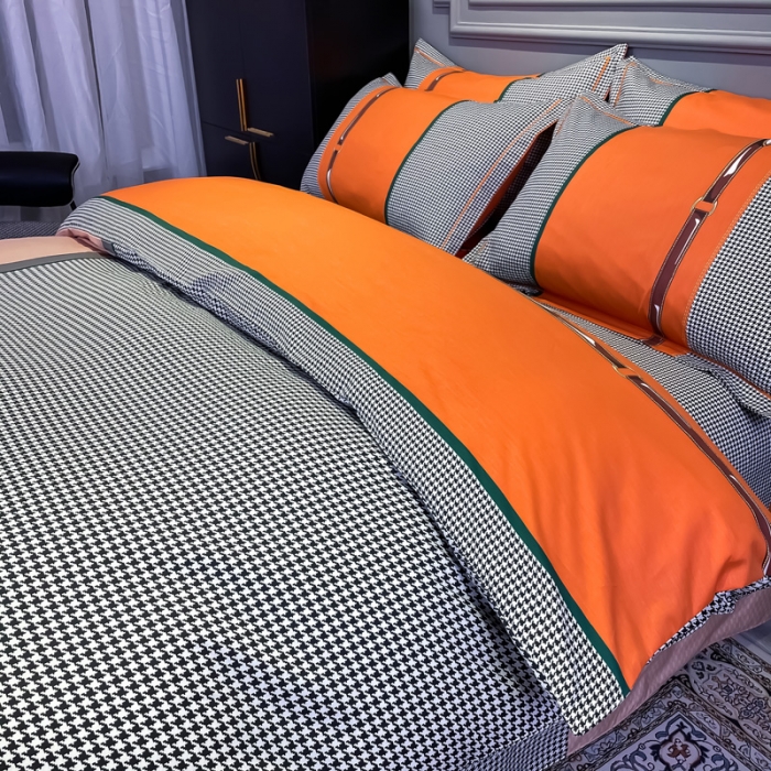 91家纺网 家纺一手货源 找家纺 （总）金爱家 2021新款大版13372条格简约单品系列