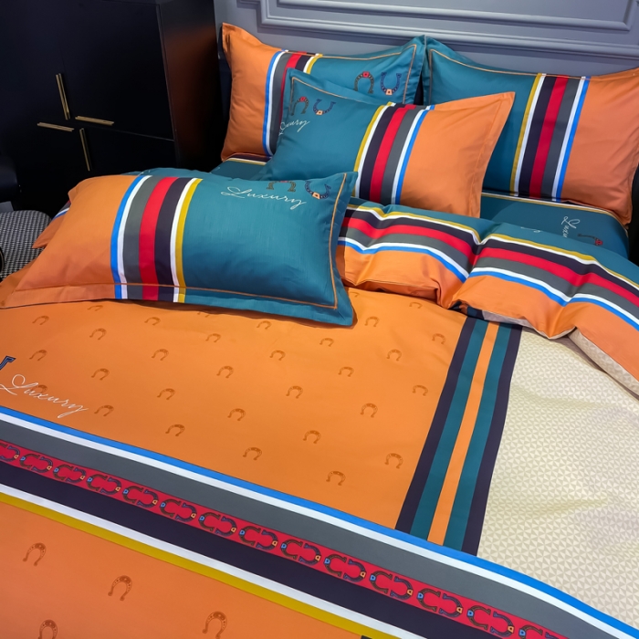 91家纺网 家纺一手货源 找家纺 金爱家 2021新款大版13372条格简约单品系列 凯瑞拉