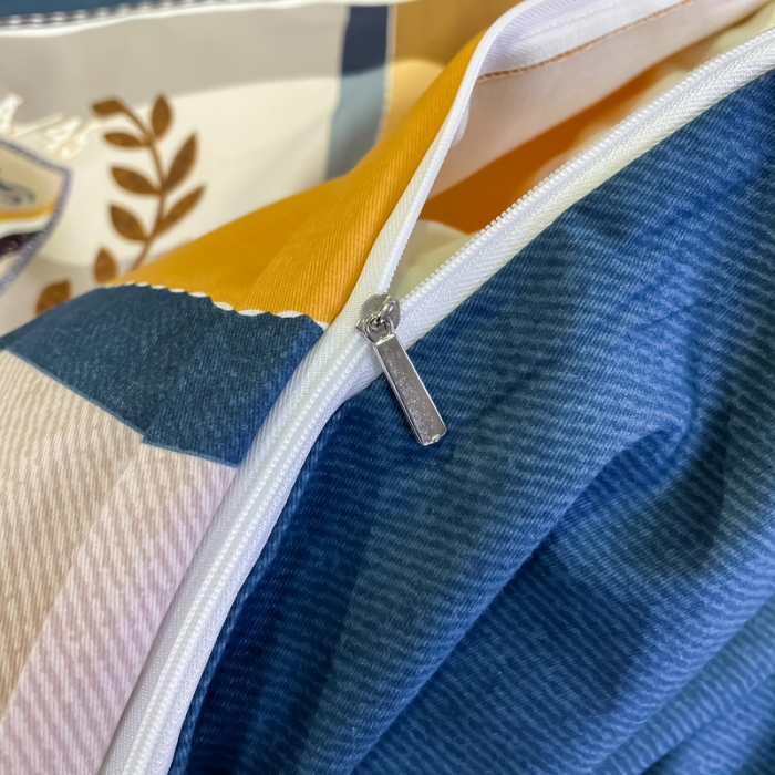 91家纺网 家纺一手货源 找家纺 金爱家 2021新款大版13372条格简约单品系列 摩登