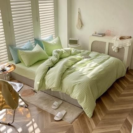 91家纺网 家纺一手货源 找家纺 （总）雅珺 2022新款网红爆款全棉色织水洗棉四件套AA版