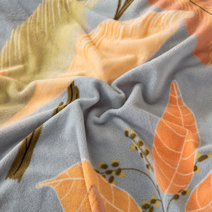 91家纺网 家纺一手货源 找家纺 凡客2021秋冬总重3.8kg高克重牛奶绒印花四件套情定加州