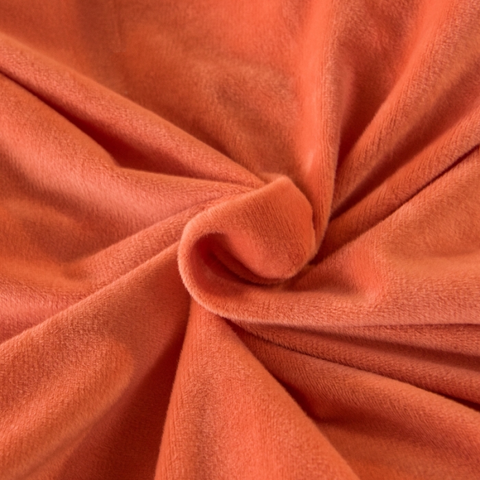 91家纺网 家纺一手货源 找家纺 凡客2021秋冬新款水晶绒绣花四件套-居里夫人 烈焰橙