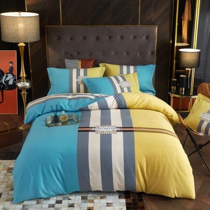 91家纺网 家纺一手货源 找家纺 （总）惠居家 2022大版全棉磨毛四件套中国风花卉