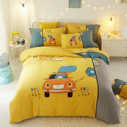 91家纺网 家纺一手货源 找家纺 （总）惠居家 2022大版全棉磨毛四件套中国风花卉