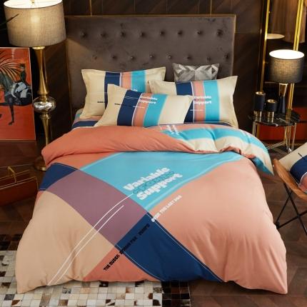 91家纺网 家纺一手货源 找家纺 （总）惠居家 2022大版全棉磨毛四件套中国风花卉