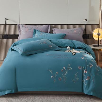 91家纺网 家纺一手货源 找家纺 （总）惠居家 全棉磨毛绣花四件套 樱花系列