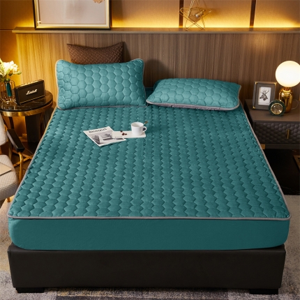 91家纺网 家纺一手货源 找家纺 牛奶绒床笠床罩单件防滑固定加厚全包床单防尘罩席梦思床垫保护套