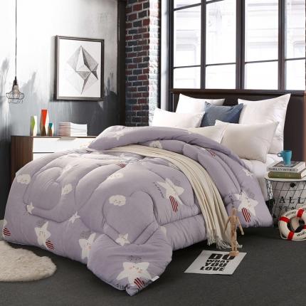 91家纺网 家纺一手货源 找家纺 畅销被业2021新款印花冬被被子被芯 灰色空间