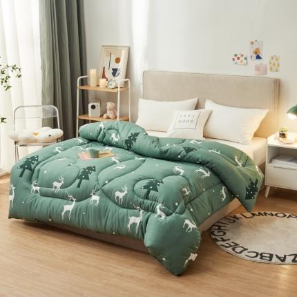 91家纺网 家纺一手货源 找家纺 畅销被业2021新款印花冬被被子被芯 圣诞小鹿