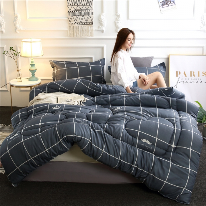 91家纺网 家纺一手货源 找家纺 畅销被业2021新款印花冬被被子被芯 胡子先生