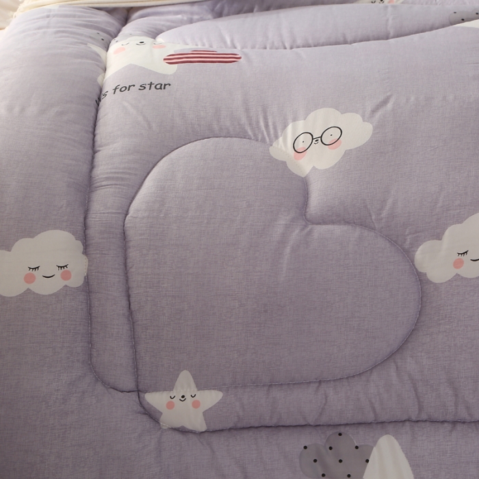 91家纺网 家纺一手货源 找家纺 畅销被业2021新款印花冬被被子被芯 灰色空间