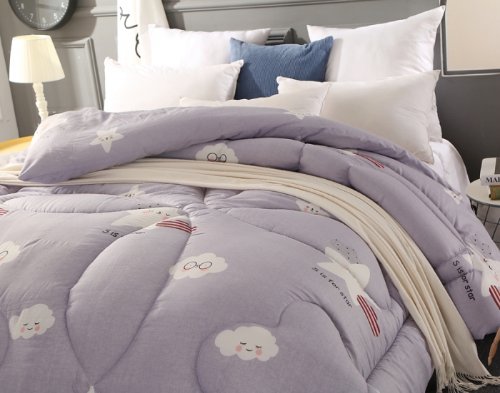 91家纺网 家纺一手货源 找家纺 畅销被业2021新款印花冬被被子被芯 灰色空间