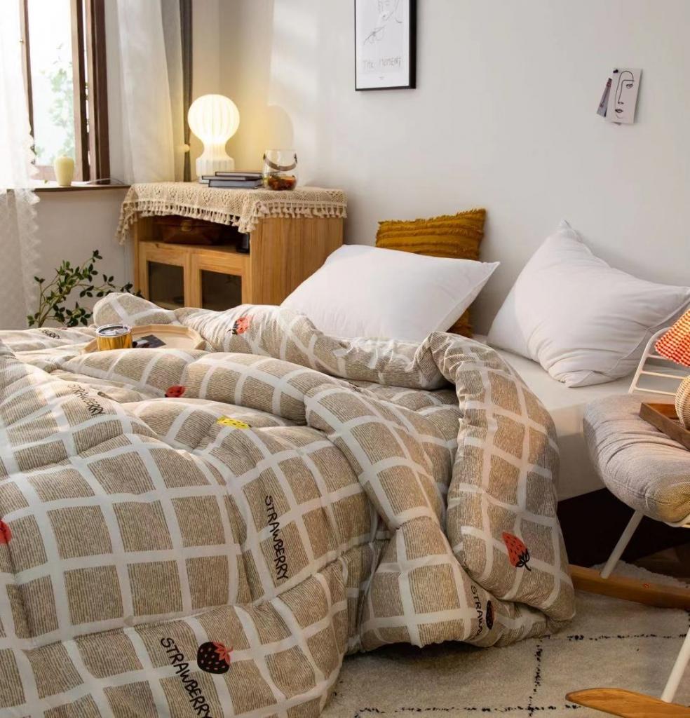 91家纺网 家纺一手货源 找家纺 畅销被业2021新款印花冬被被子被芯 甜蜜水果